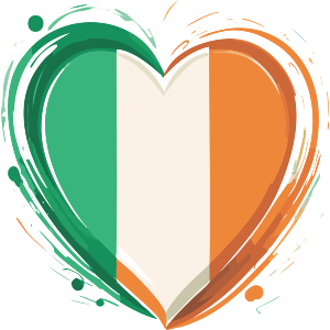 Irish Flag Heart