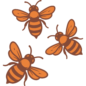 Trio of Bees