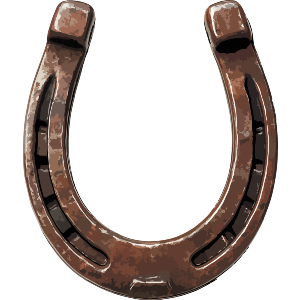 Rustic Old Rusty Horseshoe For Good Luck