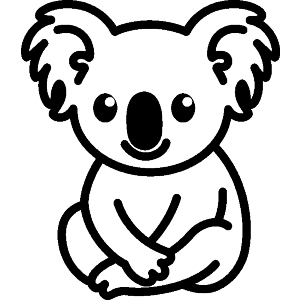 Cute Koala Sitting