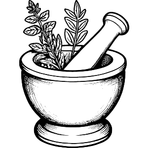 Herb Mortar and Pestle