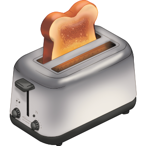 Toaster with Toast