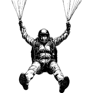 Man Skydiving