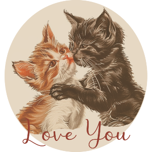 Love You Two Kittens