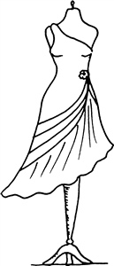 Dress On Mannequin