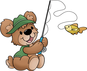 Fishing Teddy Bear