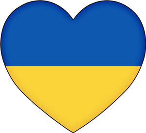 Ukraine Flag Love Heart