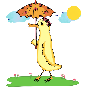 Duck Walking In The Sunshine