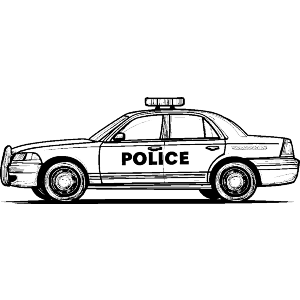 Police Car Side View