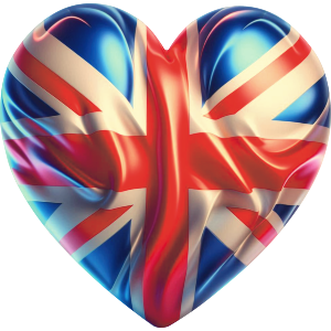 Union Jack Balloon Heart