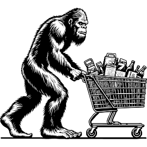 Bigfoot Grocery Shopping
