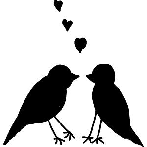 Two Birds Serenading Each Other