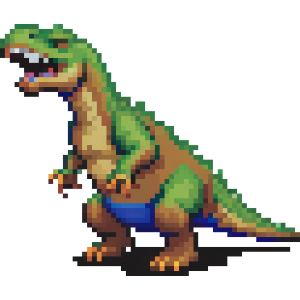 Pixel Art T-Rex
