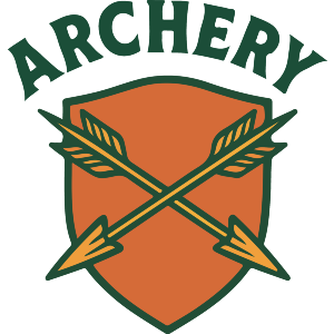 Archery Crossed Arrows And Shield Symbol