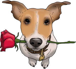 Valentines Jack Russell