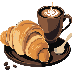 Coffee And Croissant 