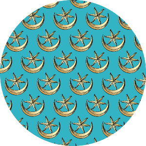 Star & Crescent Moon Pattern