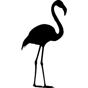 Flamingo Silhouette Side View