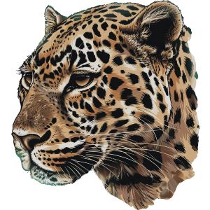 Leopard Side View