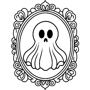 Halloween Ghostly Frame