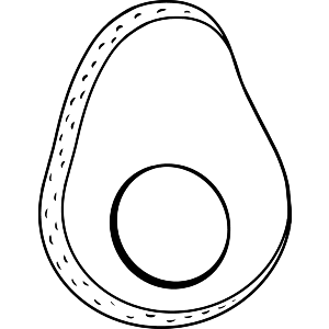Sliced Avocado