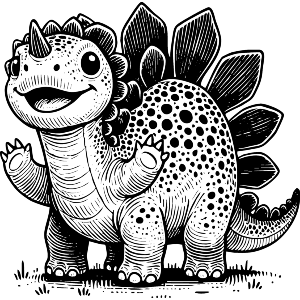 Happy Baby Stegosaurus