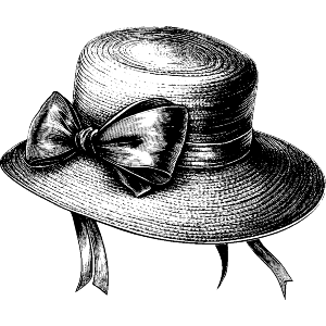 Vintage Hat with Bow