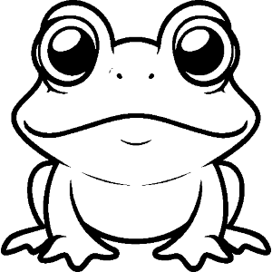 Cute Frog Sitting