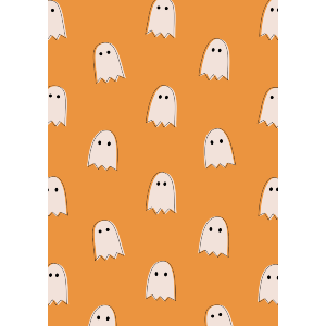 Orange Ghost Pattern
