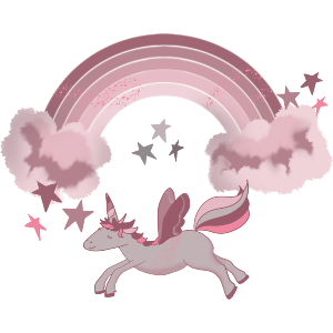 Unicorn and Rainbow 