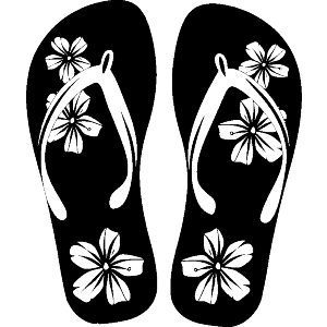 Floral Flip Flops