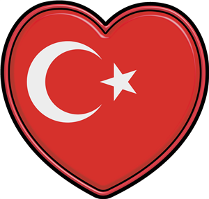Turkey Flag Heart