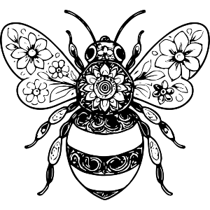 Bumble Bee Mandala