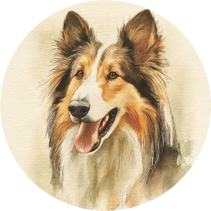 Rough Collie Portrait