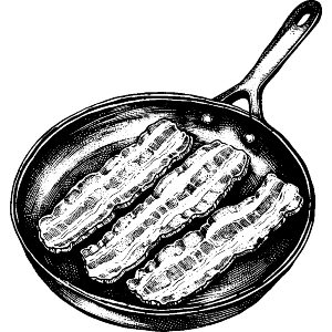Bacon in a Frying Pan