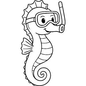 Snorkling Seahorse
