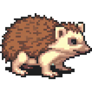 Pixel Art Hedgehog
