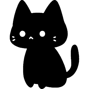 Minimalist Cat Sitting