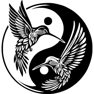 Yin Yang Hummingbirds