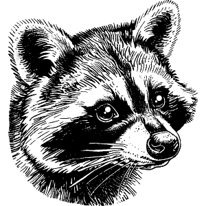 Raccoon Portrait 