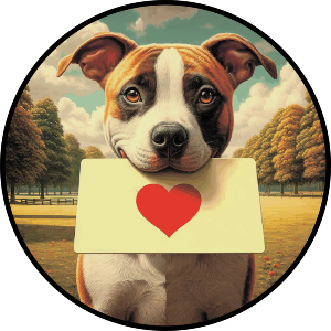 Staffordshire Bull Terrier Love Note
