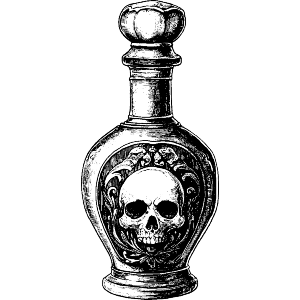Vintage Poison Bottle