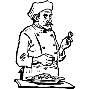 Culinary Chef Tastes Food