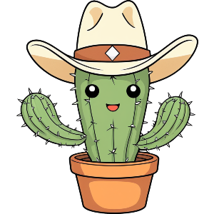 Cactus with Cowboy Hat