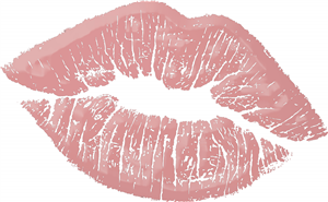 Pink Lipstick Kiss