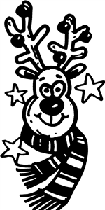 Rudolph Wearing Scarf
