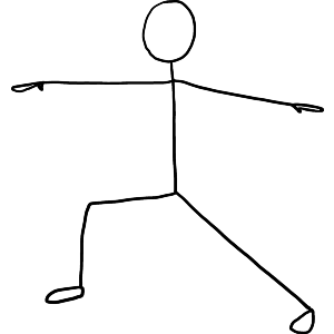 Yoga Warrior II Pose