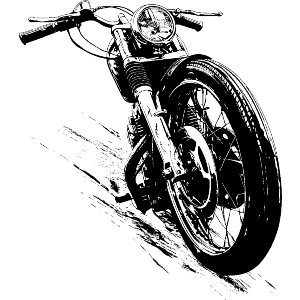 Motorbike Front View