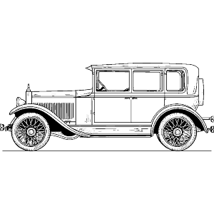 Vintage Car Side View