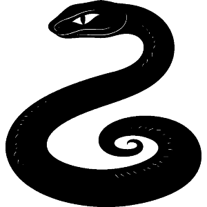 Cartoon Snake Side View 